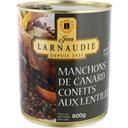 Jean Larnaudie Manchons de canard confits aux lentilles la boite de 800 g
