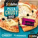 Sodebo Pizza Crust recette Cheesy 4 fromages le lot de 2 boites de 580 g