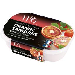 Histoires de glaces Sorbet plein fruit orange sanguine 61% de fruit le bac de 485 g