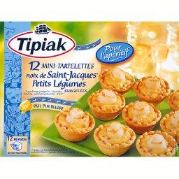 12 mini tartelettes de St jacques,la boite 12 mini tartelettes de St jacques,la boite,TIPIAK,