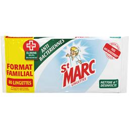 St Marc Lingettes anti bactériennes le paquet de 80 lingettes -