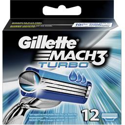 Gillette Mach3 - turbo - lames de rasoir pour homme Le boite de 12 lames