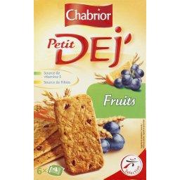 Petit Dej Biscuits Aux Cereales Et Fruits Chabrior Le Paquet De 300g Shoptimise