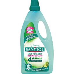 Sanytol Nettoyant Désinfectant Sols/Surfaces Protection 4 Actions Fresh - Lot de 4