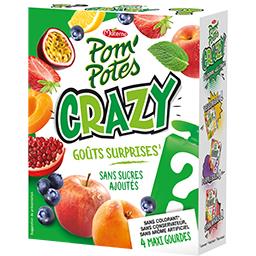 Materne Pom'Potes - Spécialité de fruits Crazy Green Splash ... les 4 gourdes de 120 g