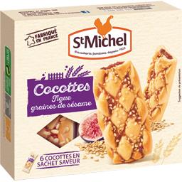 St Michel Biscuits Cocottes figues graines de sésame la boite de 6 biscuits - 150 g