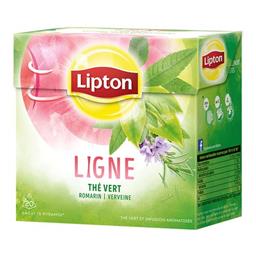 Lipton Thé vert Ligne romarin verveine la boite de 20 sachets - 36 g