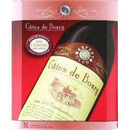 Côtes de Bourg, vin rouge Côtes de Bourg, vin rouge,Expert Club,le bib de 3l