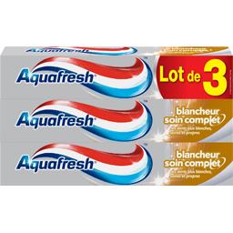 Aquafresh Dentifrice au fluor blancheur soin complet les 3 tubes de 75 ml