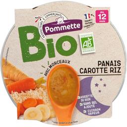 Bio Pommette Panais carotte riz BIO, dès 12 mois les 2 bols de 200 g