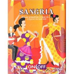 Sangria, boisson aromatisée à base de vin Sangria, boisson aromatisée à base de vin,ON OFF,le bib de 3l