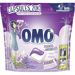 Omo Capsules de lessive Douceur de Fleurs et Jasmin le sachet de 30 capsules - 723 g