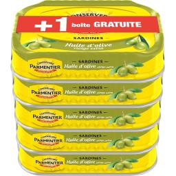 sardines à huile d'olive parmentier 4x95g