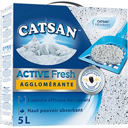 Catsan Litière agglomérante Active Fresh la boite de 5 l