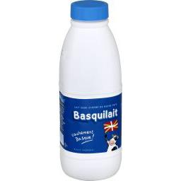 Basquilait, lait 1/2 écrémé stérilisé UHT Basquilait, lait 1/2 écrémé stérilisé UHT,BASQUILAIT,la bouteille d'1L