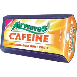 Airwaves Chewing-gum Caféine goût fruits la boite de 8 dragées - 19 g