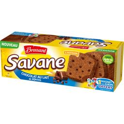 Brossard Savane - Gâteau chocolat au lait et pépites la boite de 280 g