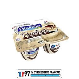 Pâturages Paturette - Crème dessert saveur Tiramisu les 4 pots de 115 g