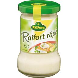 Raifort râpé, fort Raifort râpé, fort,KUHNE,le pot de 140g