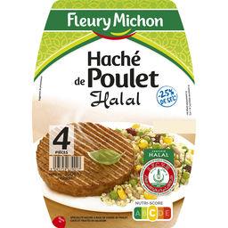Hachés de poulet halal Fleury Michon