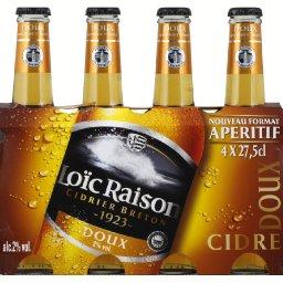 Cidre breton doux, les 4 bouteilles de 27 Cidre breton doux, les 4 bouteilles de 27,LOIC RAISON,les 4 bouteilles de 27,5 cl