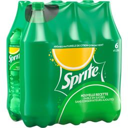 Sprite Soda citron citron vert faible en sucres les 6 bouteilles de 1,25 l