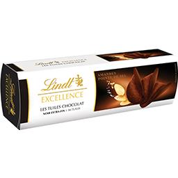 Lindt Excellence - Les Tuiles chocolat noir extra-fin aman... la boite de 125 g