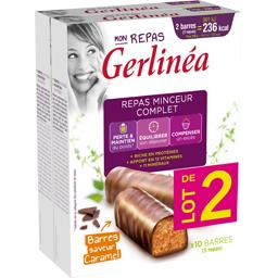 Gerlinéa Mon Repas - Barres Repas Minceur complet saveur cara... les 2 boites de 372g