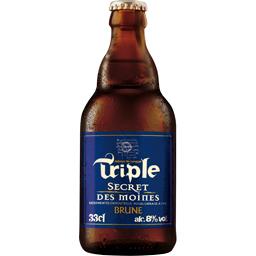 La Triple Secret des Moines Bière Brune 596 ml - Pack de 12