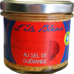 L'île Bleue Rilles de Saint-Jacques au sel de Guérande le pot de 100 g