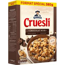 Quaker Cruesli - Céréales chocolat noir la boite de 580 g - Format Spécial