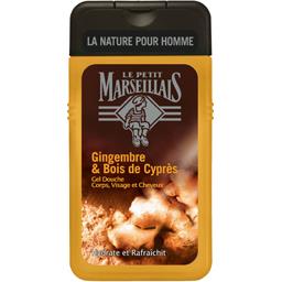 Le Petit Marseillais Gel Douche Homme Gingembre/Bois de Cyprès 250 ml - Lot de 4