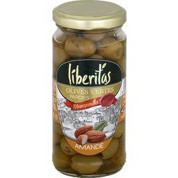Liberitas Olives vertes farcies amande le bocal de 140 g net égoutté