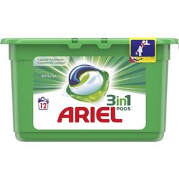 Ariel 3en1 - pods - original - lessive en capsules La boite de 12 capsules