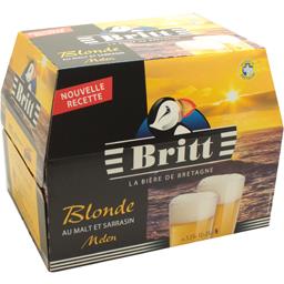 Britt Bière blonde les 12 bouteilles de 25 cl
