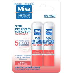 Mixa Intensif Peaux Sèches - Soin des lèvres multi-confor... les 2 sticks de 4,9 ml