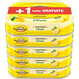 Parmentier Sardines citron les 4 boites de 135