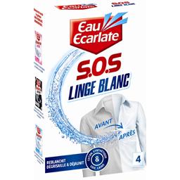 SOS linge blanc SOS linge blanc,EAU ECARLATE,les 4 sachets de 25 ml
