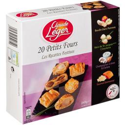 Petits fours assortis Les recettes festives, la boite de 20 - 245 g Petits fours assortis Les recettes festives, la boite de 20 - 245 g,CLAUDE LEGER,la boite de 20 - 245 g