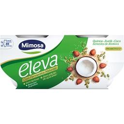 Iogurte eleva com fermentos naturais quinoa, avelã e...