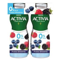 Iogurte activia líquido 0% frutos silvestres