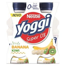 Iogurte líquido super 0% kiwi e banana