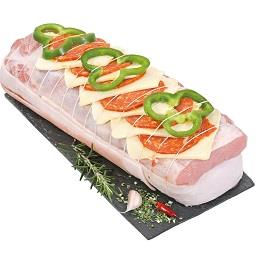 Roti com chouriço e queijo